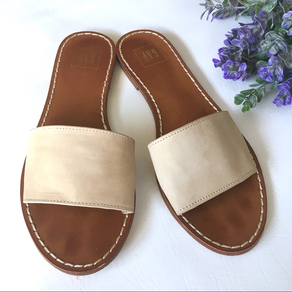 GAP Shoes - Gap Nude Suede Slides size 6.5